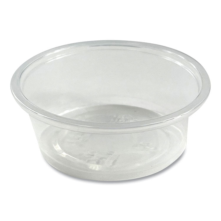 Souffle/Portion Cups, 1.5 oz, Polypropylene, Translucent, 2,500/Carton 1