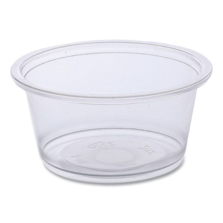 Souffle/portion Cups, 2 Oz, Polypropylene, Clear, 20 Cups/sleeve, 125 Sleeves/carton 1