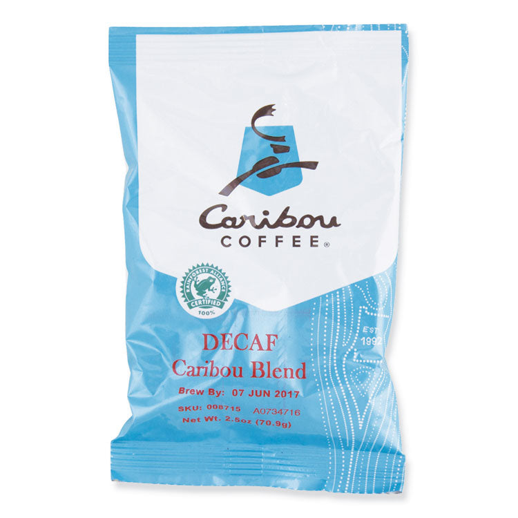 Decaf Caribou Blend Coffee Fractional Packs, 2.5 Oz, 18/carton 1