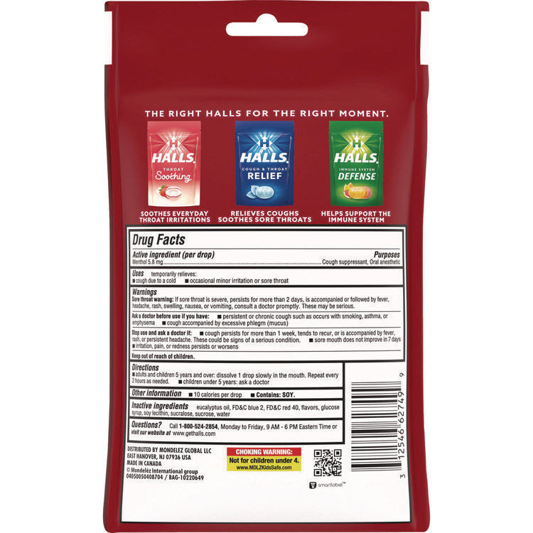 Triple Action Cough Drops, Cherry, 30/Bag, 12 Bags/Box 3