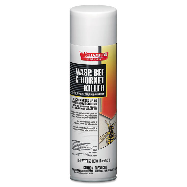 Champion Sprayon Wasp, Bee and Hornet Killer, 15 oz Aerosol Spray, 12/Carton 1