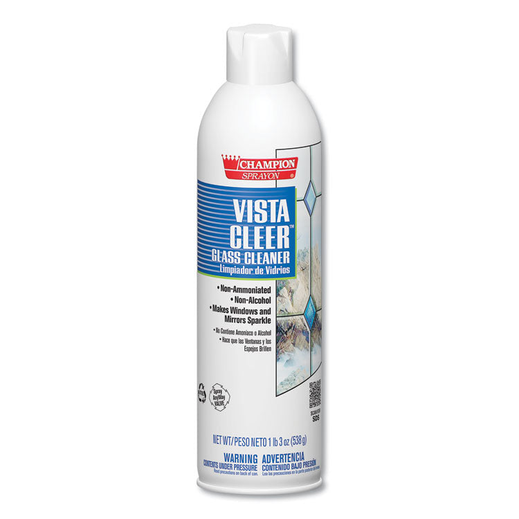 Vista Cleer Ammonia-Free, Clean Scent, 20 Oz Aerosol Spray, 12/carton 1