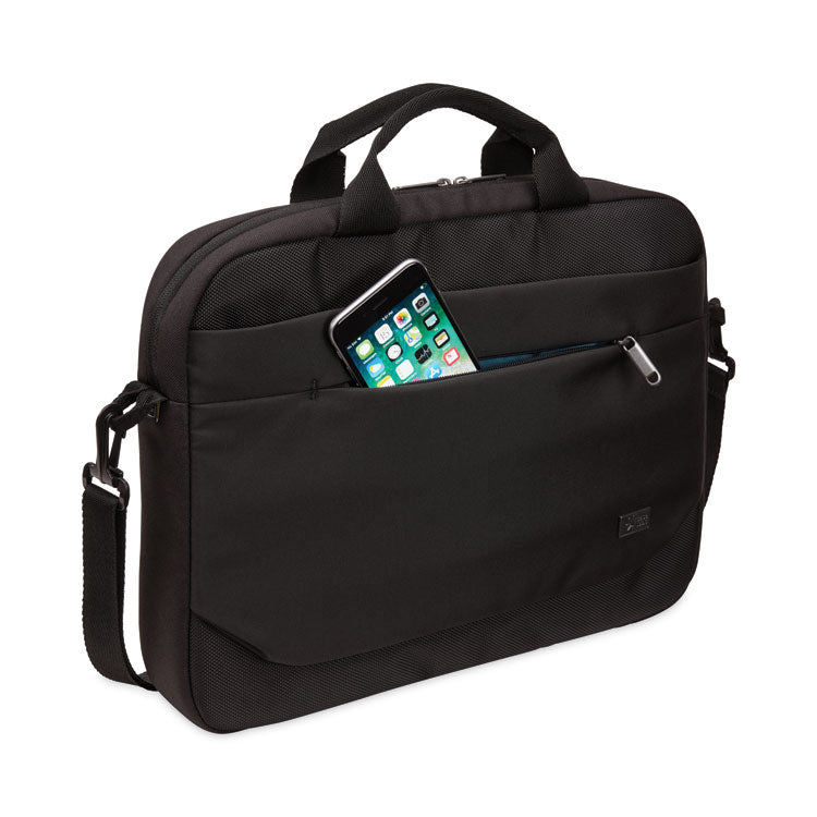 Advantage Laptop Attache, Fits Devices Up to 14", Polyester, 14.6 x 2.8 x 13, Black 5