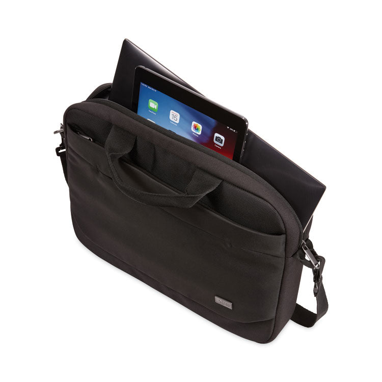 Advantage Laptop Attache, Fits Devices Up to 14", Polyester, 14.6 x 2.8 x 13, Black 4