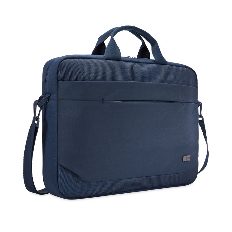 Advantage Laptop Attache, Fits Devices Up to 14", Polyester, 14.6 x 2.8 x 13, Dark Blue 2