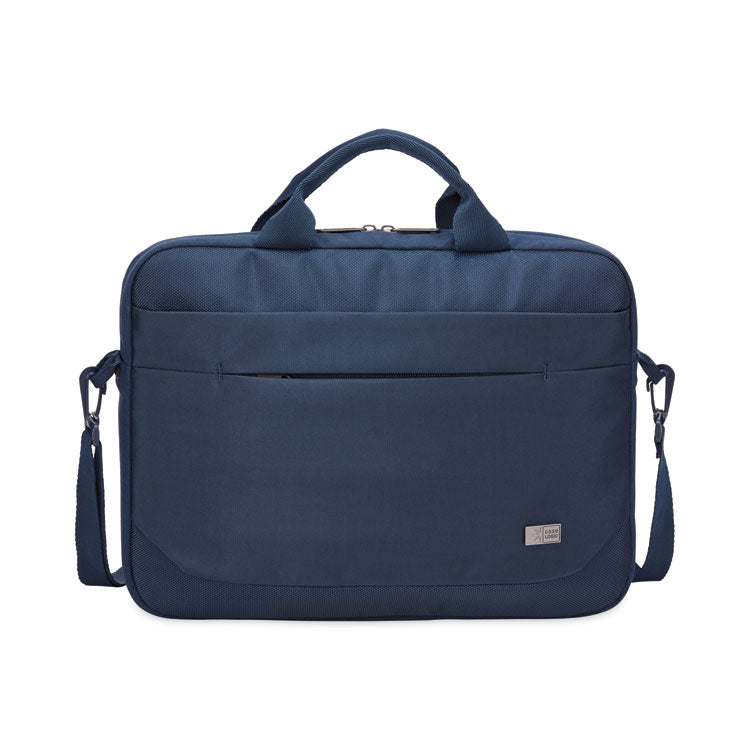 Advantage Laptop Attache, Fits Devices Up to 14", Polyester, 14.6 x 2.8 x 13, Dark Blue 1