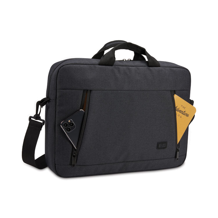 Huxton 15.6" Laptop Attache, Fits Devices Up to 15.6", Polyester, 16.3 x 2.8 x 12.4, Black 2