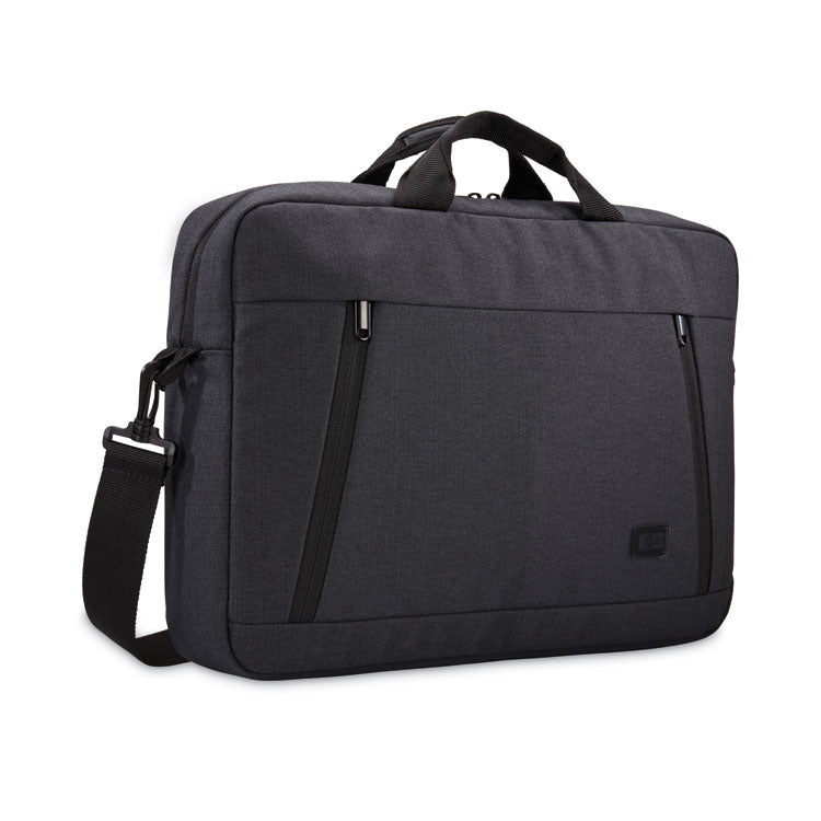 Huxton 15.6" Laptop Attache, Fits Devices Up to 15.6", Polyester, 16.3 x 2.8 x 12.4, Black 1