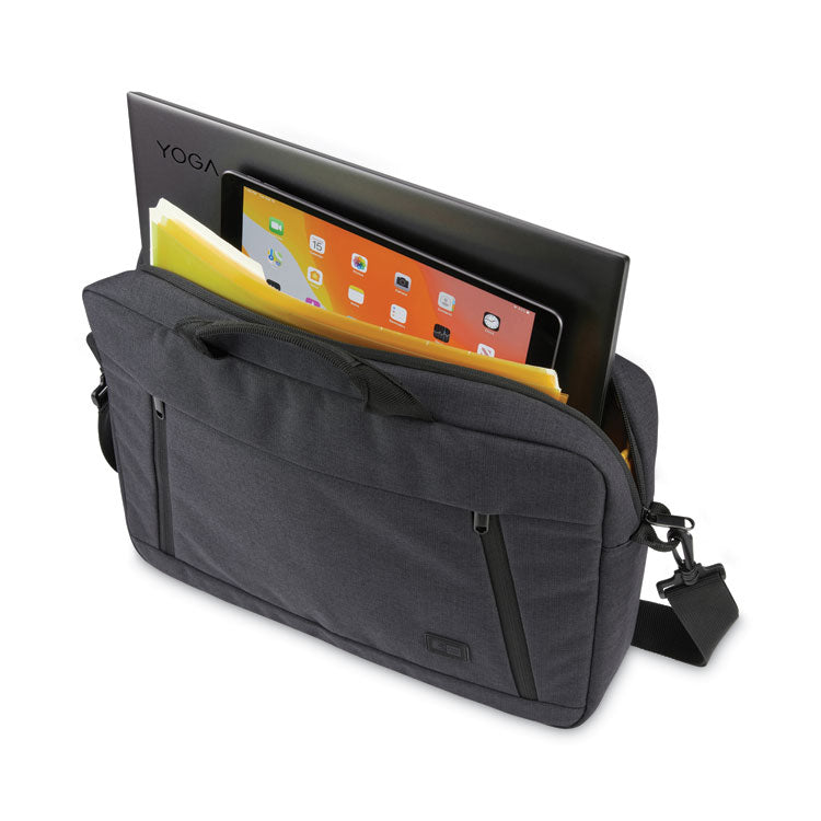 Huxton 15.6" Laptop Attache, Fits Devices Up to 15.6", Polyester, 16.3 x 2.8 x 12.4, Black 3