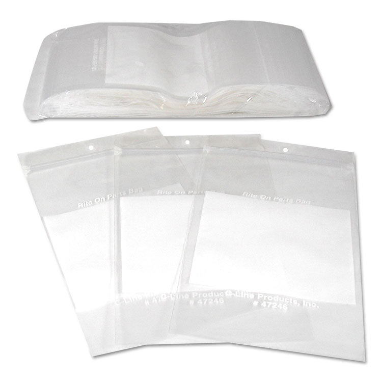 Write-On Poly Bags, 2 Mil, 4" X 6", Clear, 1,000/carton 4