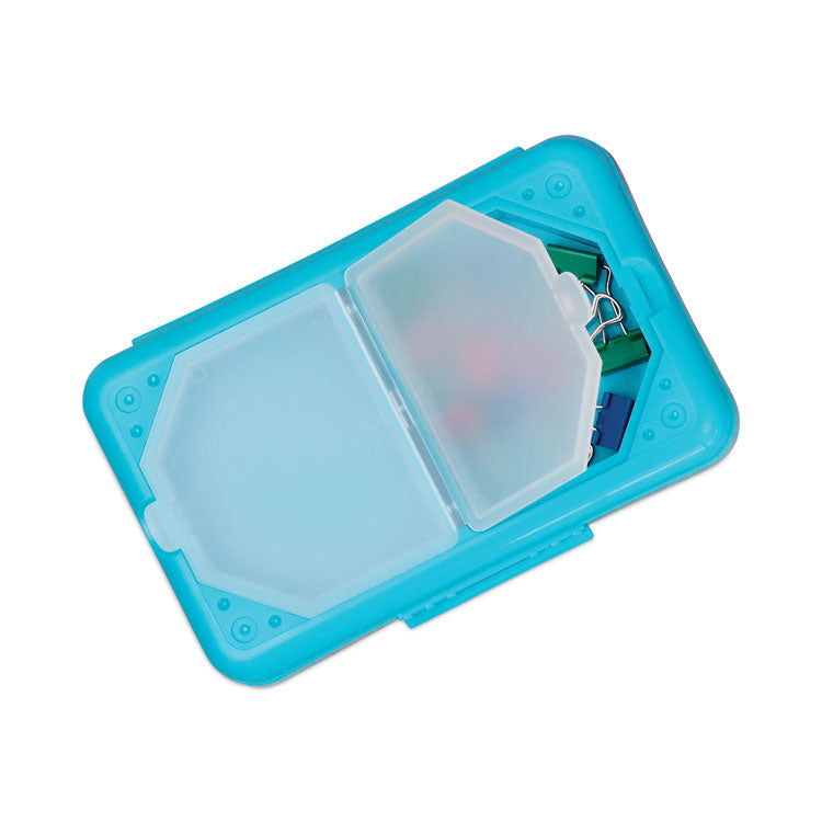 Storage Box, 5.43 x 8.25 x 2.43, Seafoam Green, Seaside Blue, Sunset Red, Sunny Yellow, 12/Carton 4