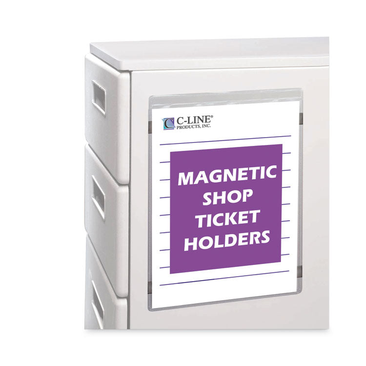 Magnetic Shop Ticket Holders, Super Heavyweight, 15 Sheets, 8.5 x 11, 15/Box 1