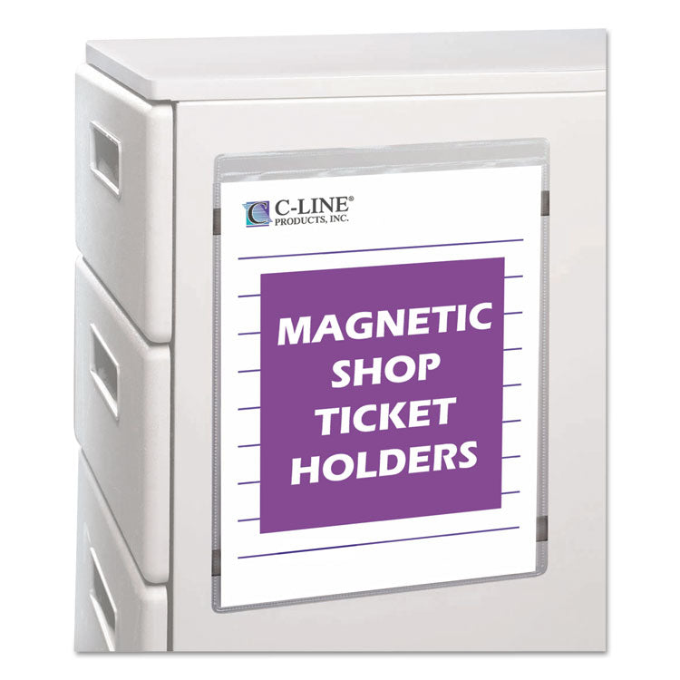 Magnetic Shop Ticket Holders, Super Heavyweight, 50 Sheets, 9 x 12, 15/Box 1