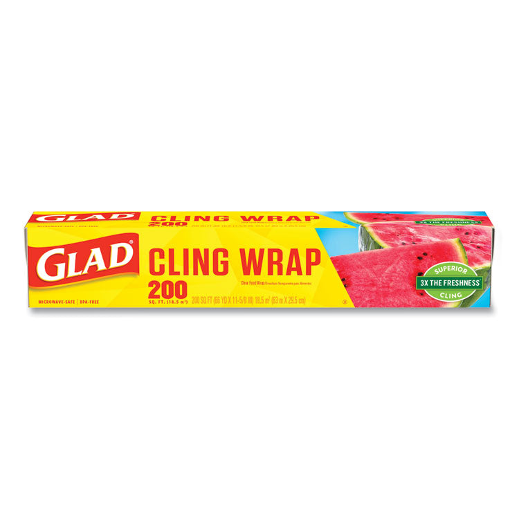 Clingwrap Plastic Wrap, 200 Square Foot Roll, Clear, 12 Rolls/carton 4