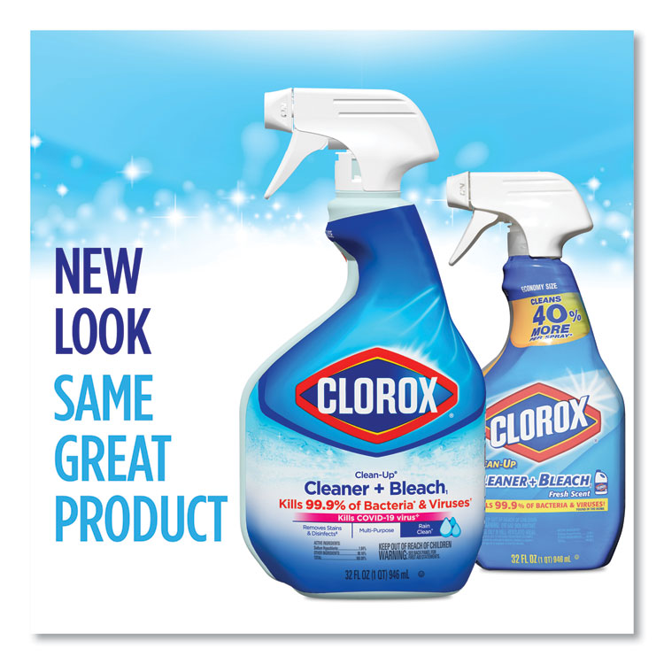 Clean-Up Cleaner + Bleach, 32 Oz Spray Bottle, Fresh Scent, 9/carton 2