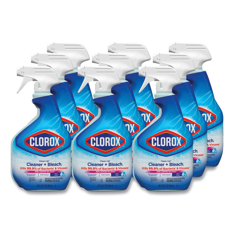 Clean-Up Cleaner + Bleach, 32 Oz Spray Bottle, Fresh Scent, 9/carton 1