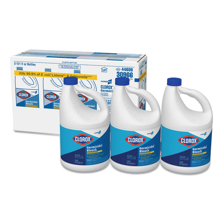 Concentrated Germicidal Bleach, Regular, 121 Oz Bottle, 3/carton 1