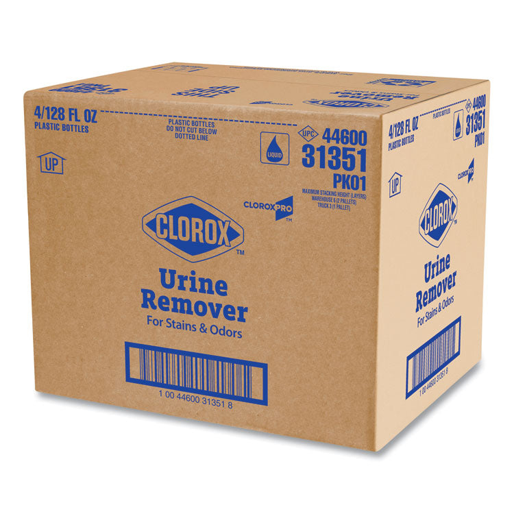 Urine Remover For Stains And Odors, 128 Oz Refill Bottle, 4/carton 8