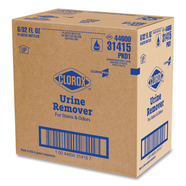 Urine Remover For Stains And Odors, 32 Oz Pull Top Bottle, 6/carton 4