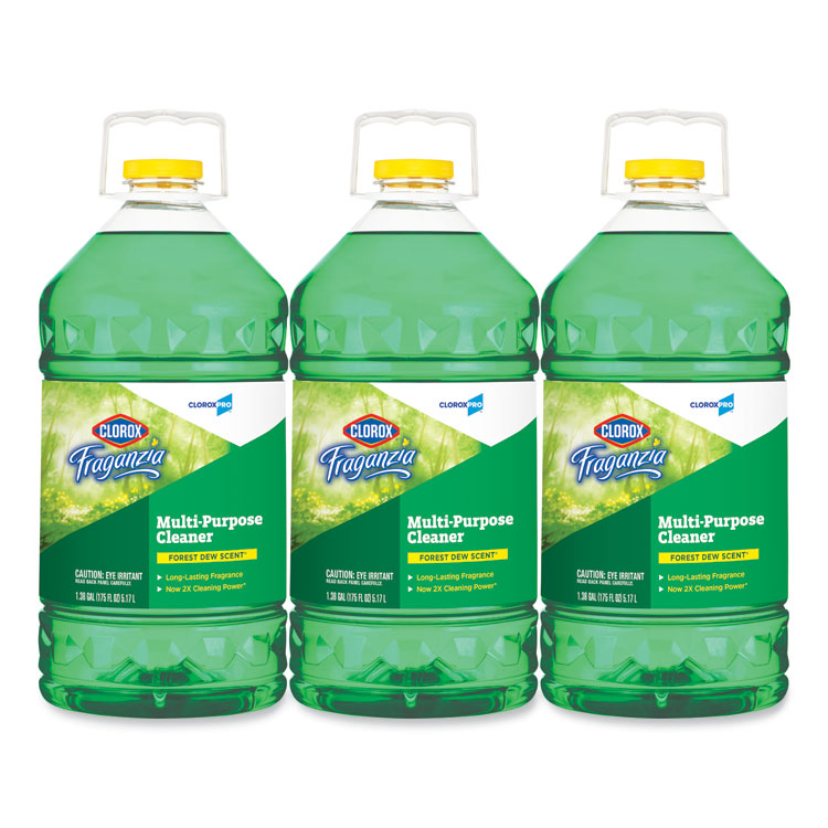 Fraganzia Multi-Purpose Cleaner, Forest Dew Scent, 175 Oz Bottle, 3/carton 1