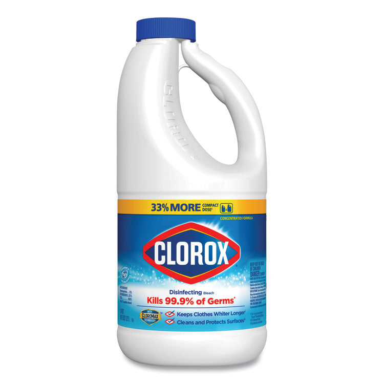 Regular Bleach With Cloromax Technology, 43 Oz Bottle, 6/carton 1