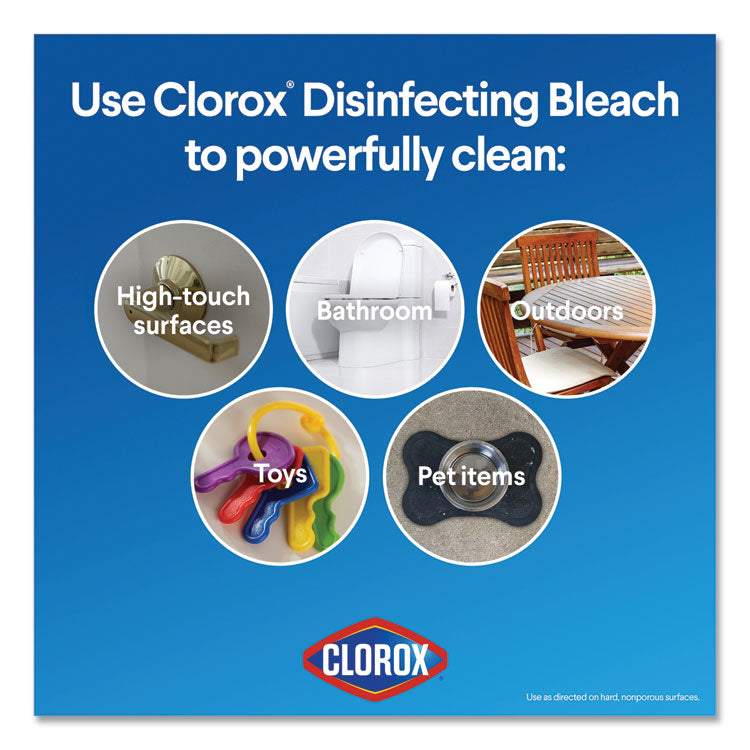 Regular Bleach With Cloromax Technology, 43 Oz Bottle, 6/carton 8