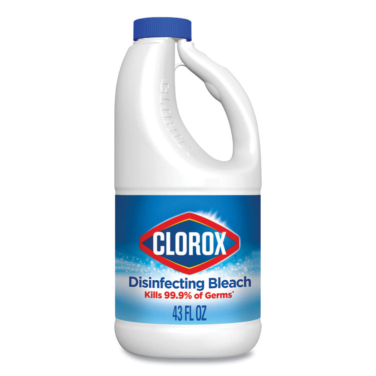 Regular Bleach With Cloromax Technology, 43 Oz Bottle, 6/carton 9