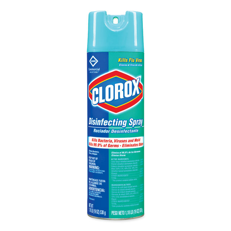 Disinfecting Spray, Fresh, 19 Oz Aerosol Spray, 12/carton 2