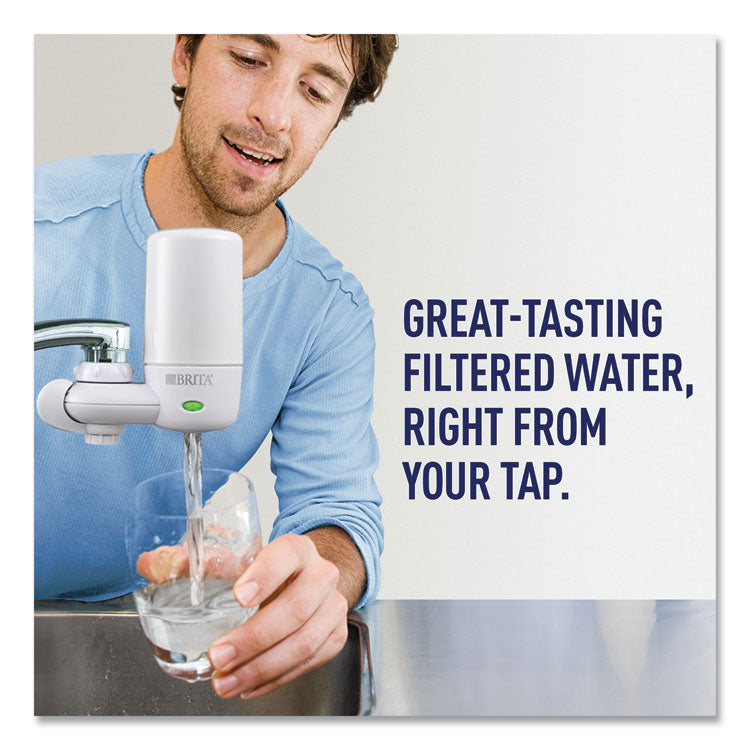 On Tap Faucet Water Filter System, White, 4/carton 2