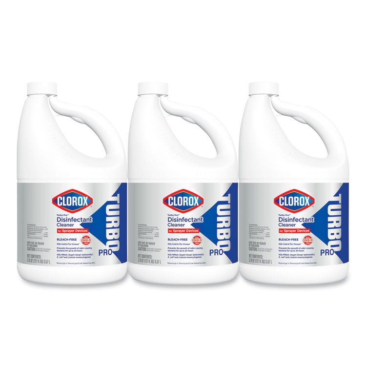 Turbo Pro Disinfectant Cleaner For Sprayer Devices, 121 Oz Bottle, 3/carton 1