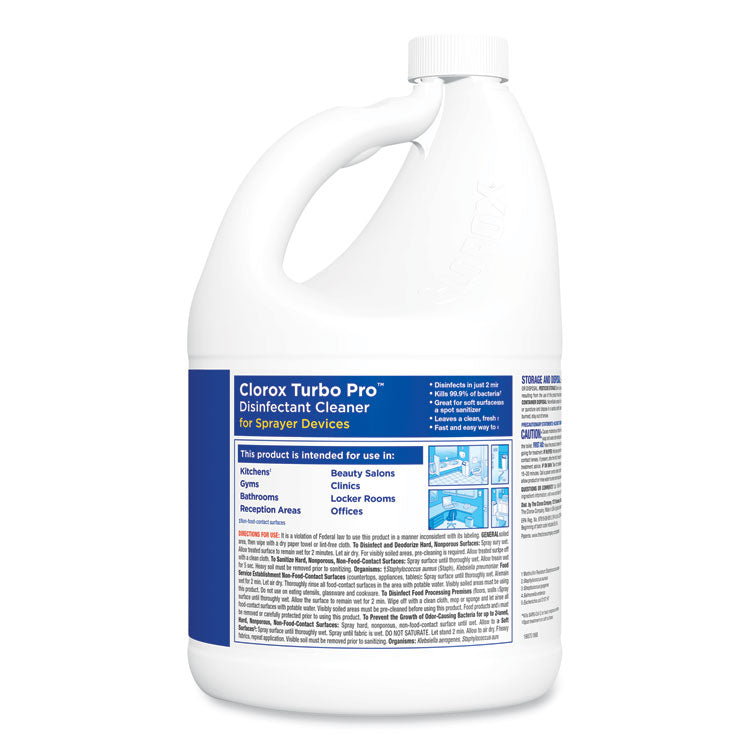 Turbo Pro Disinfectant Cleaner For Sprayer Devices, 121 Oz Bottle, 3/carton 7