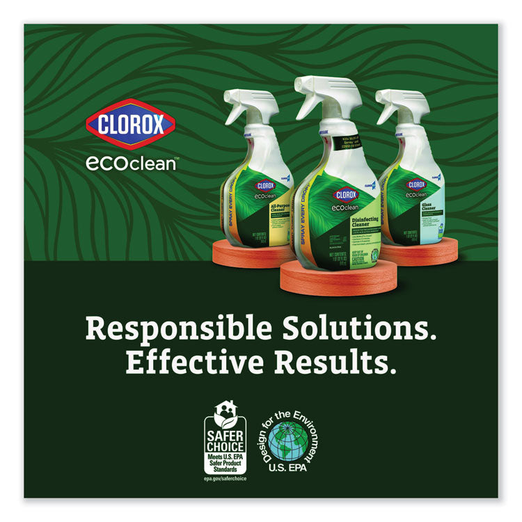 Clorox Pro EcoClean Disinfecting Cleaner, Unscented, 32 oz Spray Bottle, 9/Carton 3