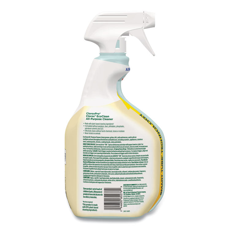 Clorox Pro EcoClean All-Purpose Cleaner, Unscented, 32 oz Spray Bottle, 9/Carton 5