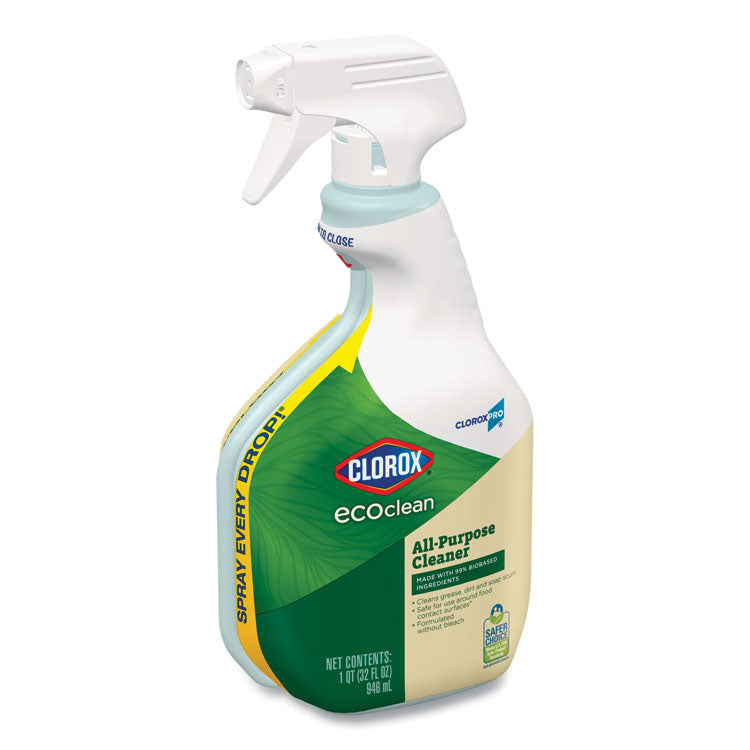 Clorox Pro EcoClean All-Purpose Cleaner, Unscented, 32 oz Spray Bottle, 9/Carton 2