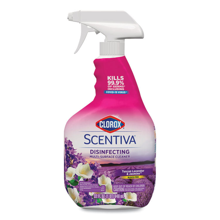 Scentiva Multi Surface Cleaner, Tuscan Lavender and Jasmine, 32 oz, 9/Carton 2