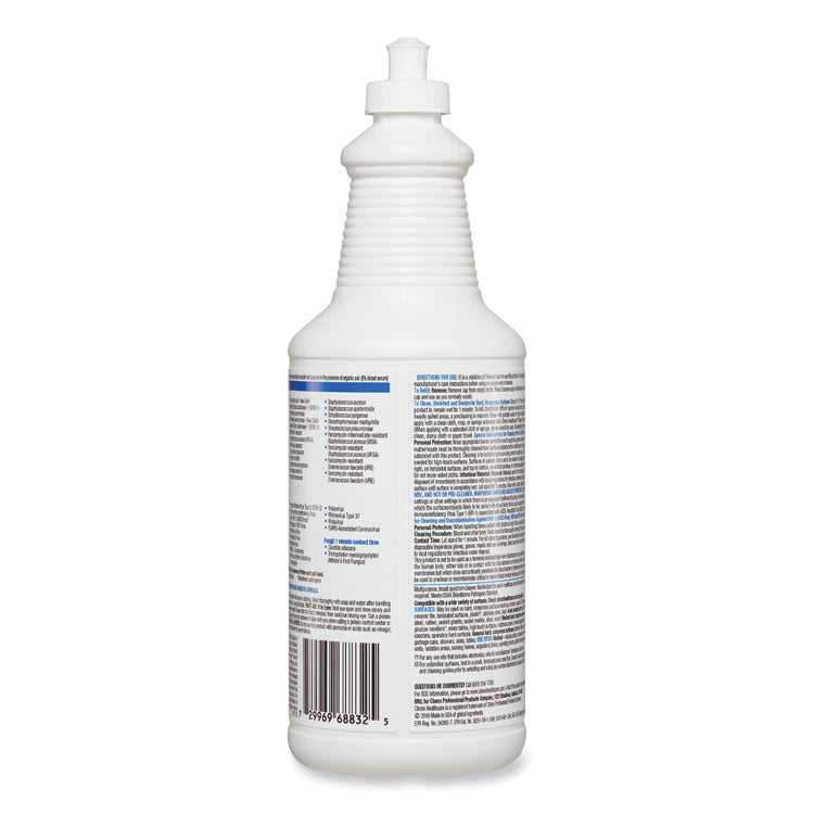 Bleach Germicidal Cleaner, 32 Oz Pull-Top Bottle, 6/carton 3