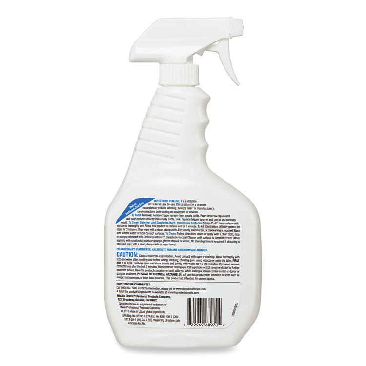 Bleach Germicidal Cleaner, 32 Oz Spray Bottle, 6/carton 4