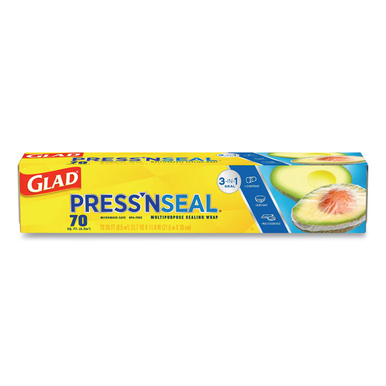 Press'n Seal Food Plastic Wrap, 70 Square Foot Roll, 12 Rolls/carton 1