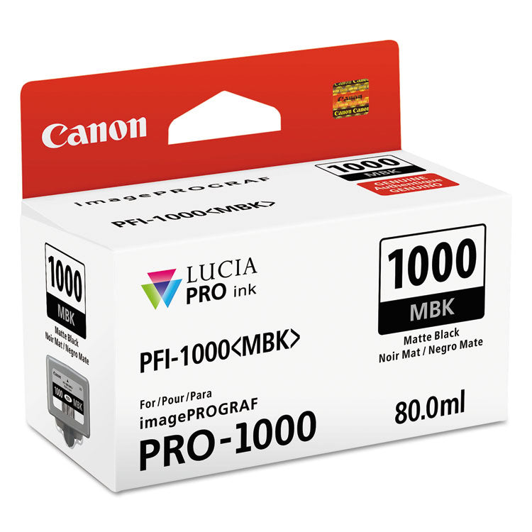 0545c002 (pfi-1000) Lucia Pro Ink, Matte Black 1