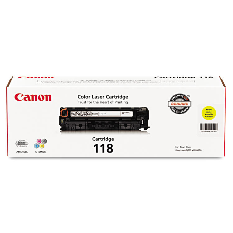 2659b001 (118) Toner, 2,900 Page-Yield, Yellow 1