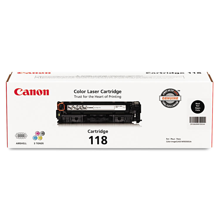 2662b001 (118) Toner, 3,400 Page-Yield, Black 1