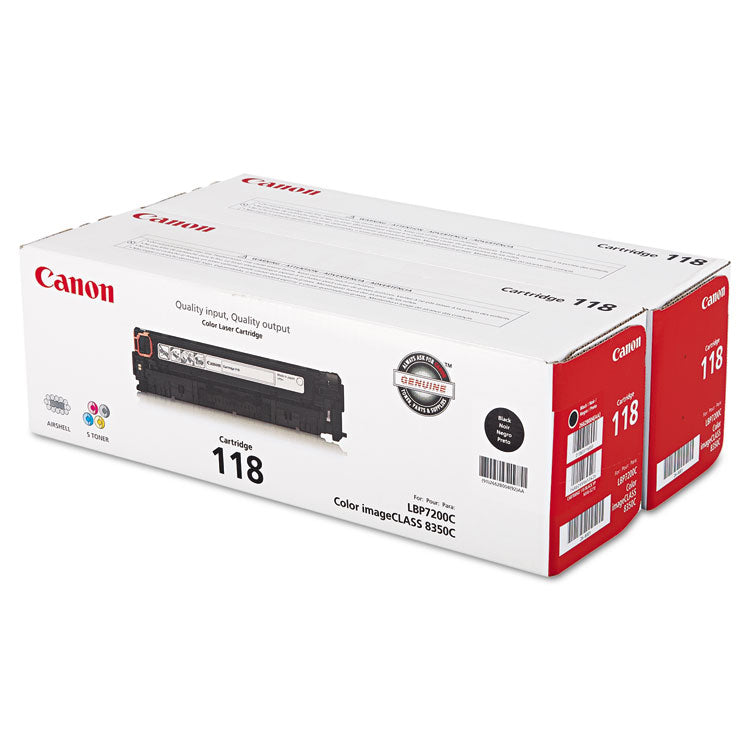 2662b004 (118) Toner, 3,400 Page-Yield, Black, 2/pack 1