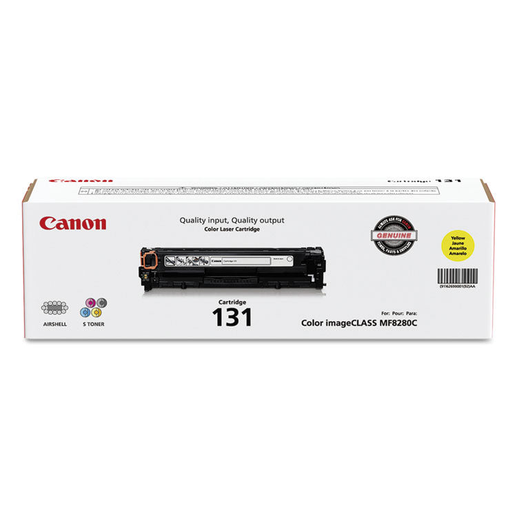 6269b001 (crg-131) Toner, 1,500 Page-Yield, Yellow 1