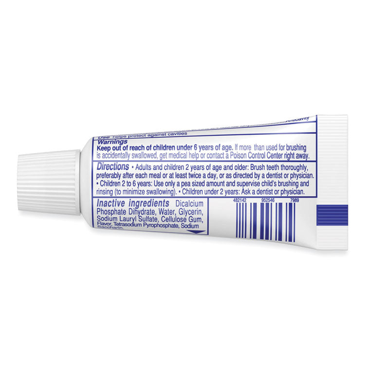 Toothpaste, Personal Size, 0.85 Oz Tube, Unboxed, 240/carton 2