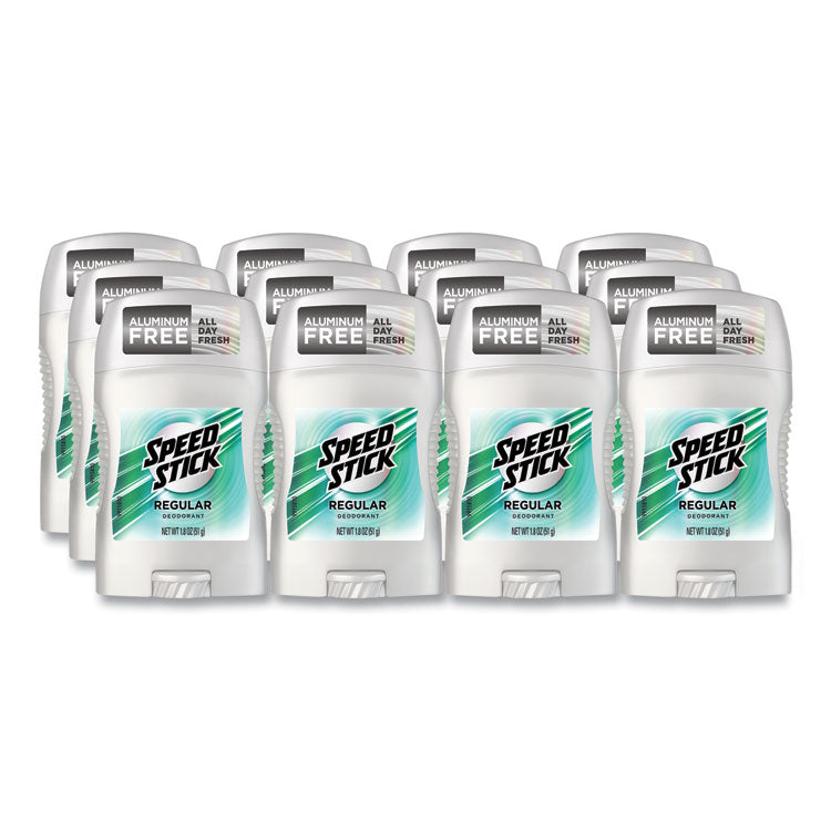 Deodorant, Regular Scent, 1.8 Oz, White, 12/carton 1