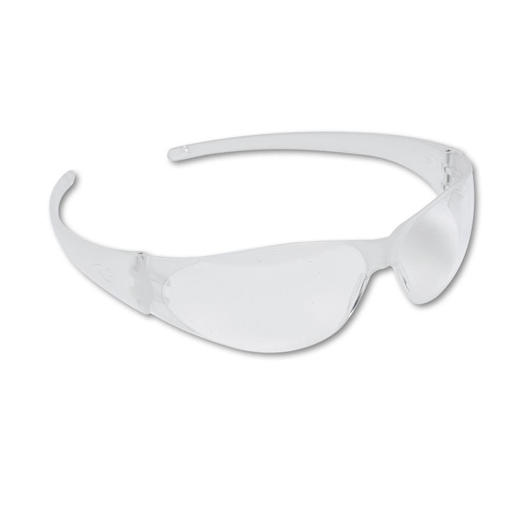 Checkmate Wraparound Safety Glasses, CLR Polycarb Frame, Uncoated CLR Lens, 12/Box 1