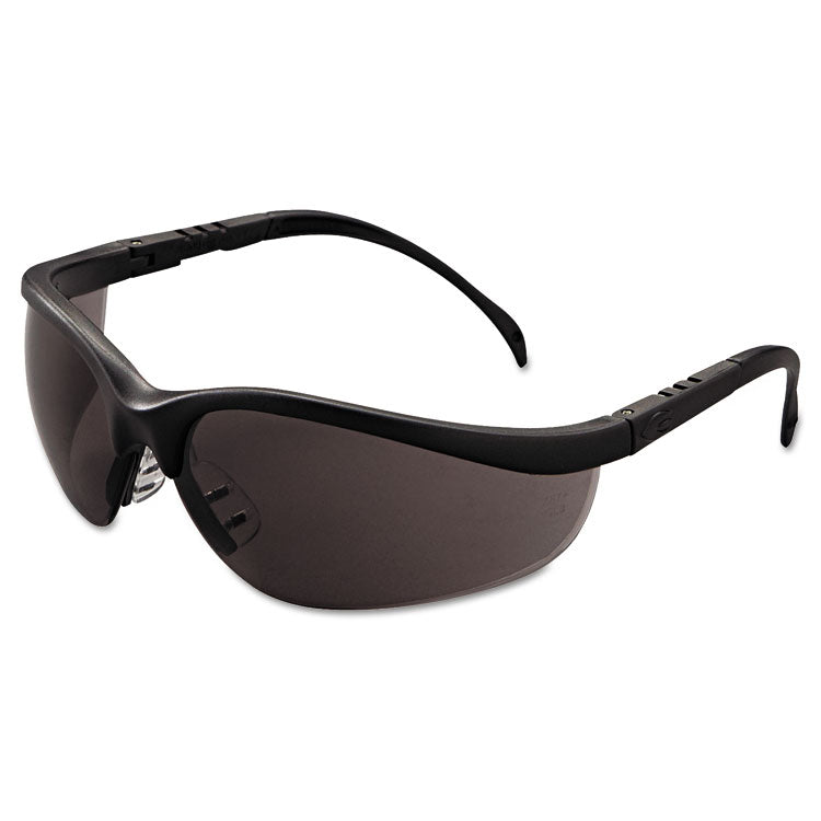 Klondike Safety Glasses, Matte Black Frame, Gray Lens, 12/box 5