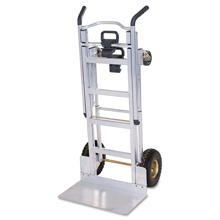 3-in-1 Convertible Hand Truck, 800 lb to 1,000 lb Capacity, 21.06 x 21.85 x 48.03, Aluminum 1