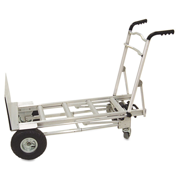 3-in-1 Convertible Hand Truck, 800 lb to 1,000 lb Capacity, 21.06 x 21.85 x 48.03, Aluminum 2