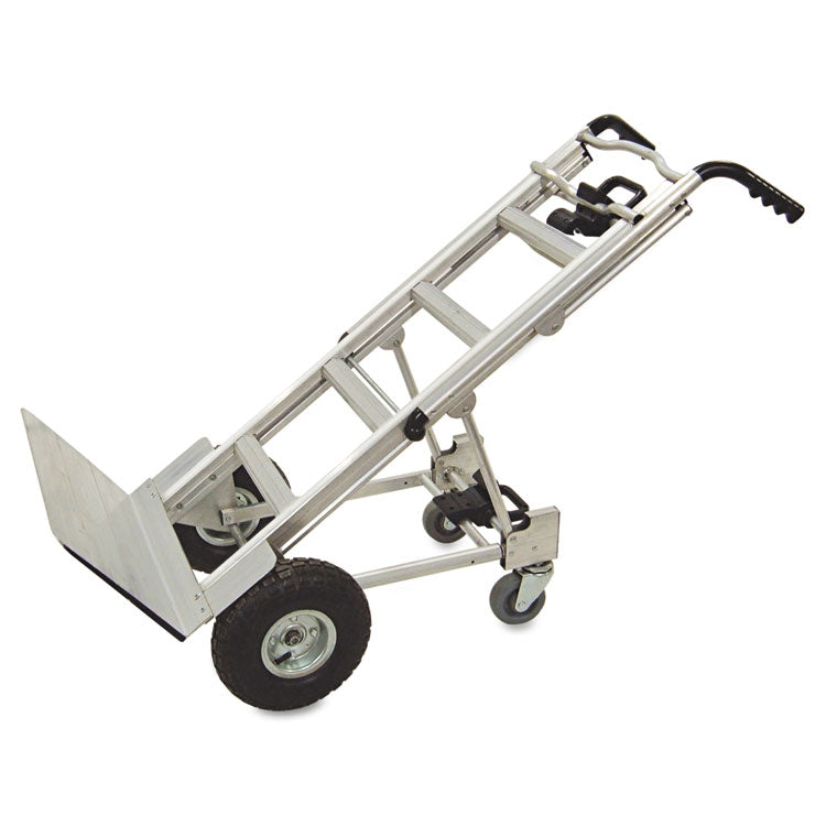 3-in-1 Convertible Hand Truck, 800 lb to 1,000 lb Capacity, 21.06 x 21.85 x 48.03, Aluminum 3